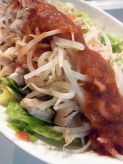 ささみキャベツもやしの梅ドレ♪サラダ-レシピのメイン写真