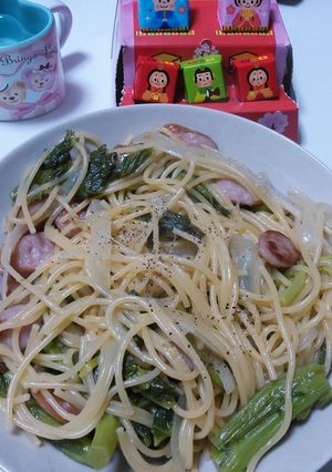 菜の花のスパゲッティ-レシピのメイン写真
