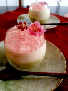 レアチーズ サクラ 抹茶 ケーキ-レシピのメイン写真