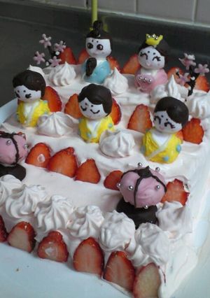 雛壇ケーキでひな祭り♪♪-レシピのメイン写真