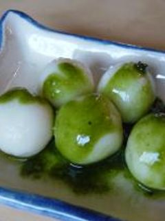豆腐白玉だんご~抹茶だれ-レシピのメイン写真