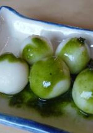 豆腐白玉だんご～抹茶だれ-レシピのメイン写真