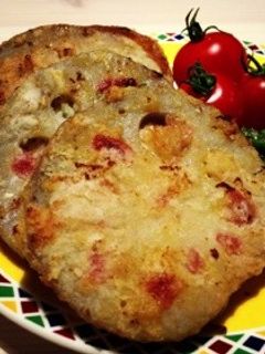 鶏肉☆梅シソのレンコンはさみ焼き-レシピのメイン写真