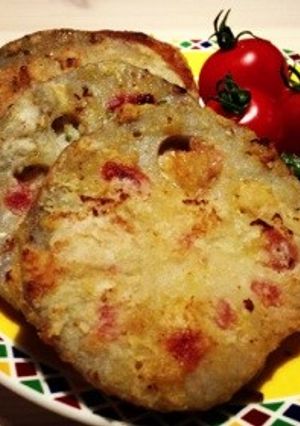 鶏肉☆梅シソのレンコンはさみ焼き-レシピのメイン写真
