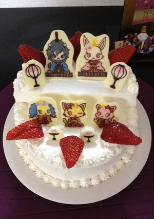ひな祭りキャラケーキ♪♪-レシピのメイン写真