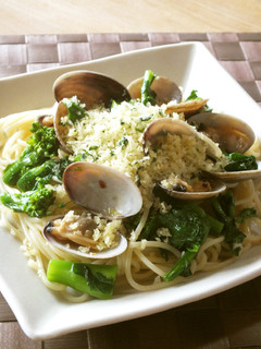 菜の花とアサリのパスタ-レシピのメイン写真