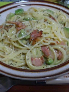 アボカドとベーコンのクリームパスタ-レシピのメイン写真