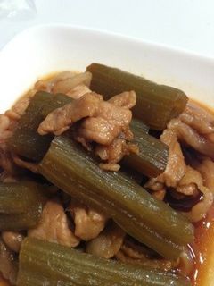 ふきと豚肉の炒め煮-レシピのメイン写真