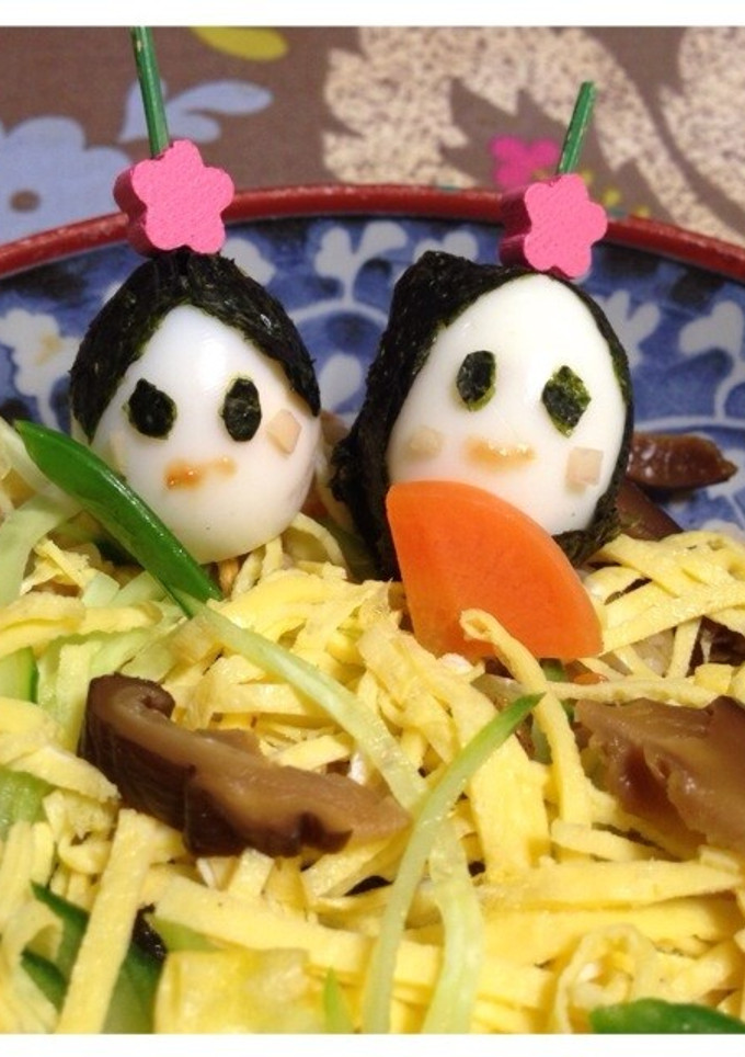 簡単 雛人形 ちらし寿司 ひなまつり-レシピのメイン写真