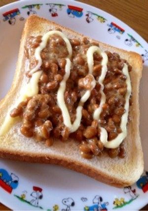 シンプル! 納豆deネバマヨ トースト☆-レシピのメイン写真
