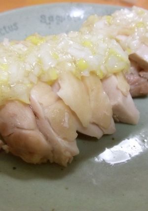 蒸し鶏のネギ沢山たれがけ-レシピのメイン写真
