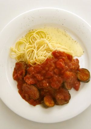 茄子とトマトのパスタ！スマイリー流！-レシピのメイン写真