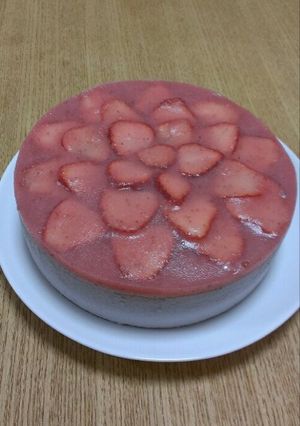 アレルギー対応 イチゴムースケーキ-レシピのメイン写真