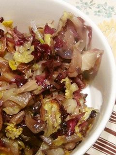 白菜のと紫キャベツのナムプラー炒め-レシピのメイン写真
