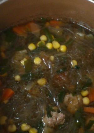 春雨とひき肉のおとし煮-レシピのメイン写真
