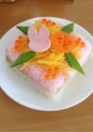 超簡単！ひな祭り押し寿司♡-レシピのメイン写真
