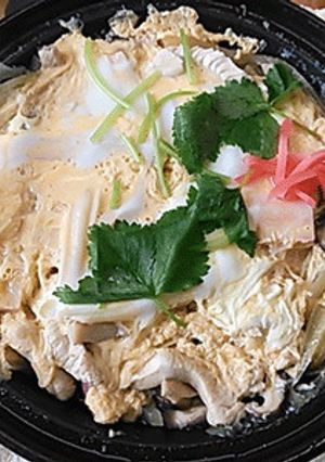 タジン鍋で親子とじ-レシピのメイン写真