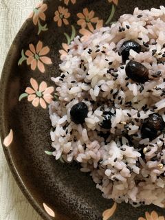 乾燥黒豆☆炊き込みご飯(無水鍋QC使用)-レシピのメイン写真