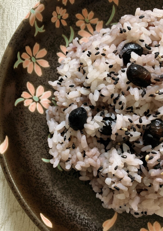 乾燥黒豆☆炊き込みご飯(無水鍋QC使用)-レシピのメイン写真