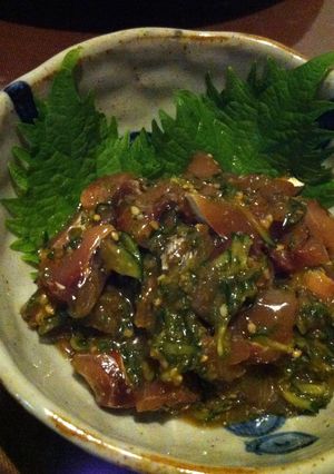 花粉症には負けないぞ!鯵のタタキ-レシピのメイン写真