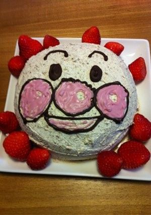 二歳のケーキ☆アンパンマン-レシピのメイン写真