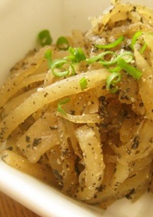 ご飯が進む☆大根の胡麻炒め-レシピのメイン写真
