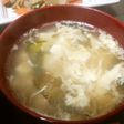 わかめと豆腐とふわふわ卵の中華スープ