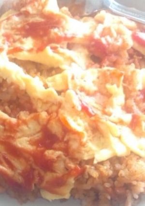 ツナ豚オムライス-レシピのメイン写真