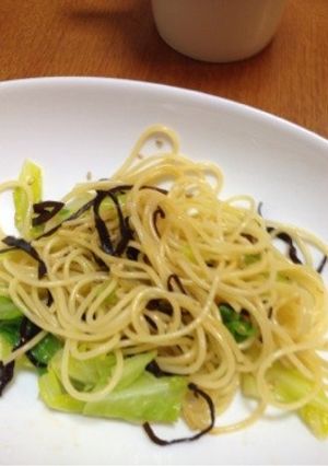 しそと塩昆布のパスタ-レシピのメイン写真