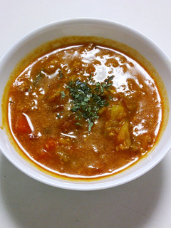 残ったカレーでトマトスープ-レシピのメイン写真