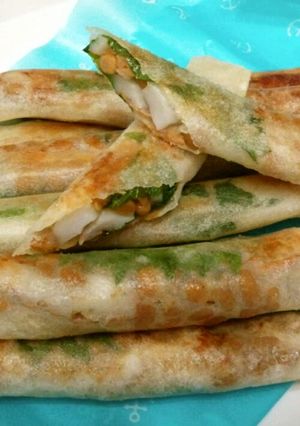 簡単!納豆ちくわ春巻~-レシピのメイン写真