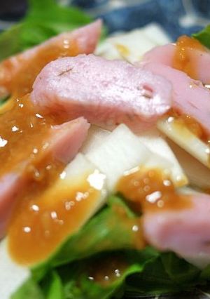 ウドと山芋、レタスの醤油麹かけ-レシピのメイン写真
