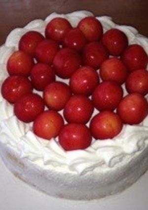 サクランボのケーキ-レシピのメイン写真