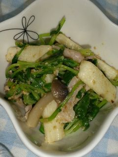 栄養満点!豆苗と長芋のごま和え-レシピのメイン写真