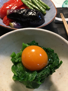 おつまみに是非♡にら釜玉-レシピのメイン写真