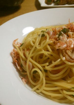 【春待ち】桜えびの和風ペペロンチーノ-レシピのメイン写真