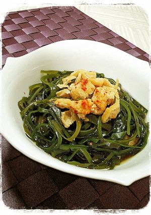 切り昆布と油揚げのめんつゆ煮-レシピのメイン写真