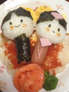 三姉妹のおひな様ちらし寿司-レシピのメイン写真