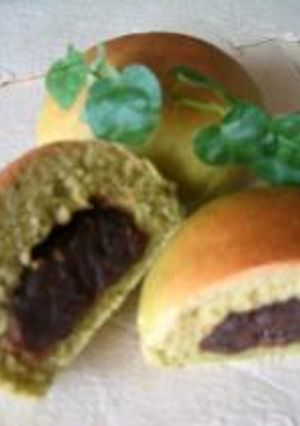 みんな大好き・抹茶あんパン!-レシピのメイン写真