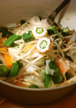 巻く時間がない！生春巻きの材料でサラダ-レシピのメイン写真
