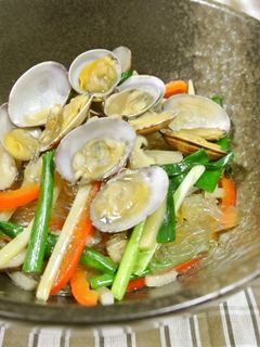あさりと春雨の中華風炒め煮-レシピのメイン写真