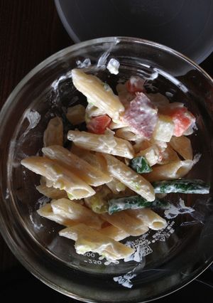 温野菜とペンネのクリームチーズサラダ-レシピのメイン写真
