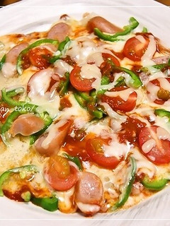 フライパンで超簡単!美味しい☆おもちピザ-レシピのメイン写真