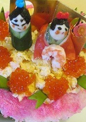 超簡単！おひなさまの押しずし♪-レシピのメイン写真
