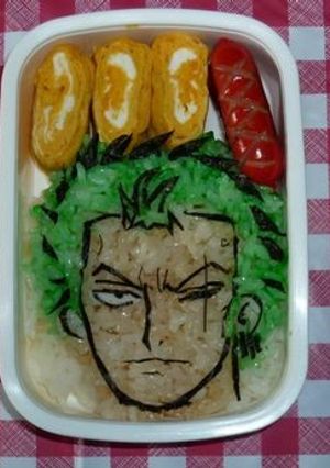 キャラ弁　ゾロ-レシピのメイン写真
