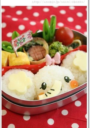 簡単キャラ弁＊ひとくちおにぎりゾウさん♪-レシピのメイン写真