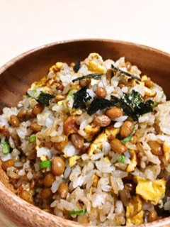 豚肉とネギの納豆チャーハン-レシピのメイン写真