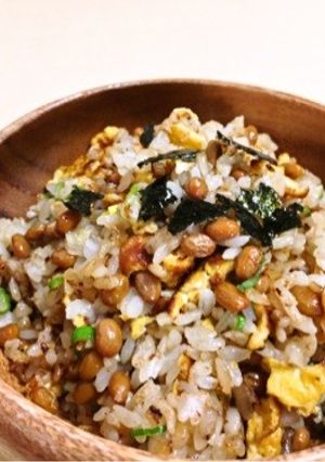 豚肉とネギの納豆チャーハン-レシピのメイン写真