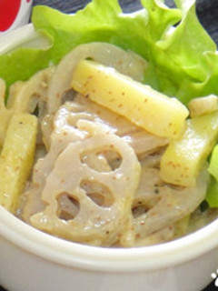 れんこんとじゃがいものサラダ-レシピのメイン写真