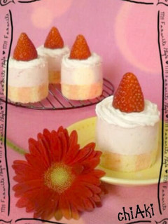 *苺ムースのケーキ*-レシピのメイン写真